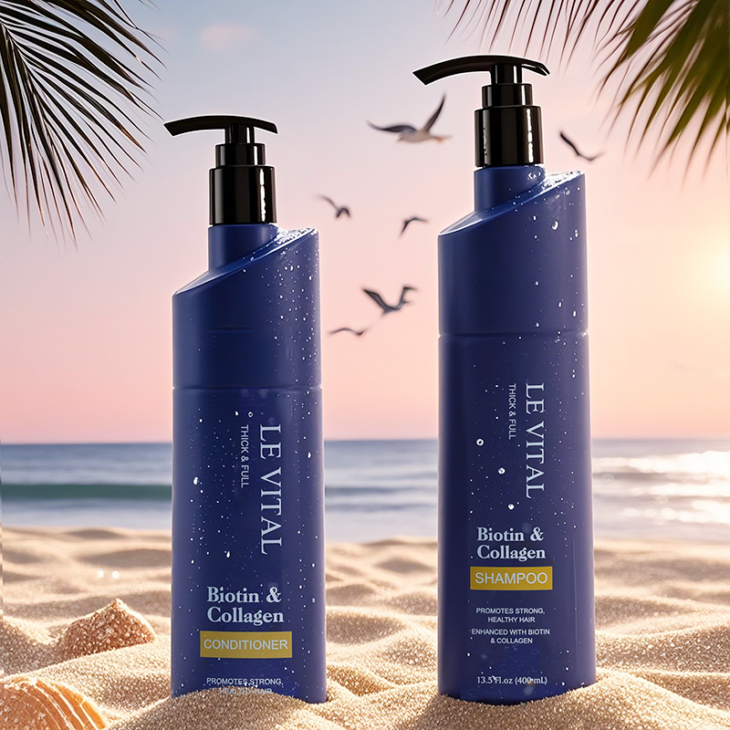 2pcs Shampoo - Biotin& Collagen 400ml