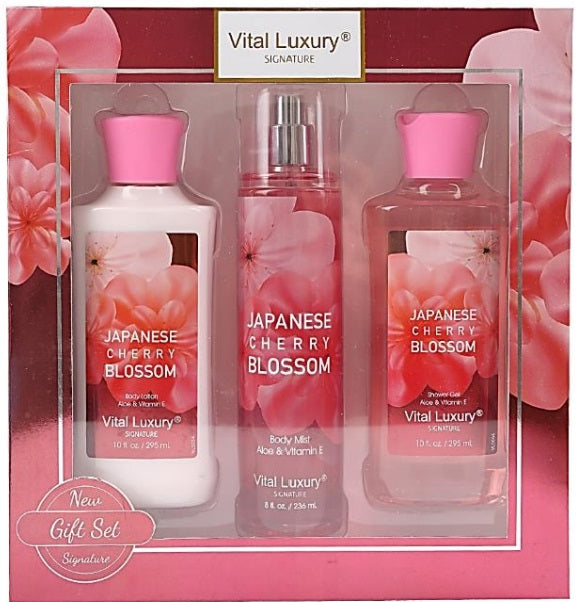 Vital Luxury Bath & Body Wash Set, Lavender Vanilla Blush, 3 fl oz 